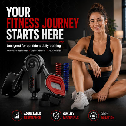 Adjustable Thigh & Pelvic Floor Trainer with Digital Counter