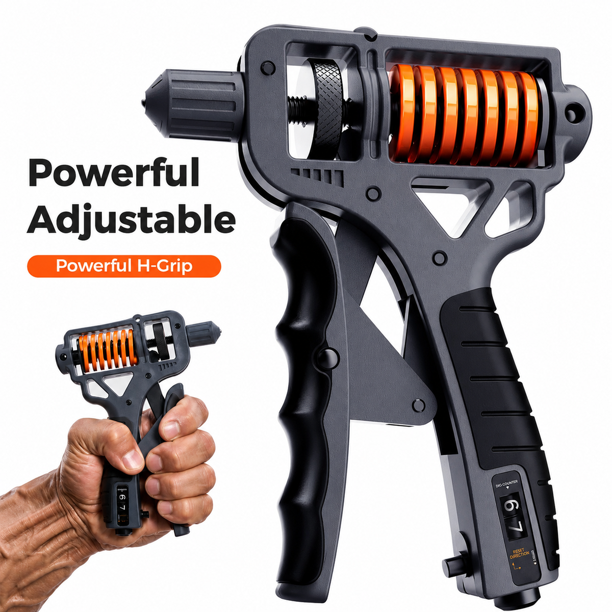 Adjustable Hand Grip Strengthener | 11–660 LBS
